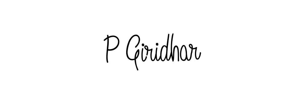 if you are searching for the best signature style for your name P Giridhar. so please give up your signature search. here we have designed multiple signature styles  using Angelique-Rose-font-FFP. P Giridhar signature style 5 images and pictures png