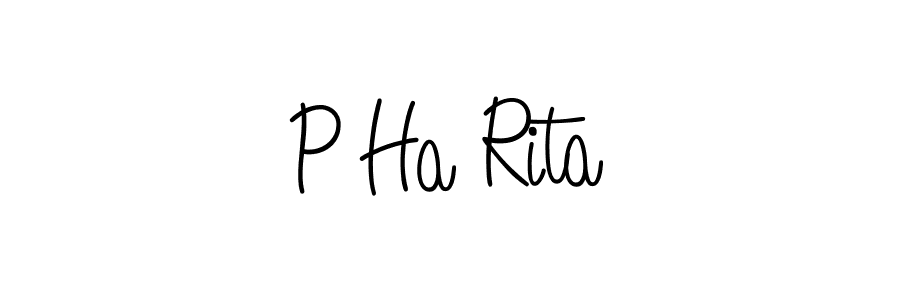 Design your own signature with our free online signature maker. With this signature software, you can create a handwritten (Angelique-Rose-font-FFP) signature for name P Ha Rita. P Ha Rita signature style 5 images and pictures png