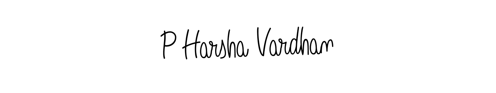 P Harsha Vardhan stylish signature style. Best Handwritten Sign (Angelique-Rose-font-FFP) for my name. Handwritten Signature Collection Ideas for my name P Harsha Vardhan. P Harsha Vardhan signature style 5 images and pictures png