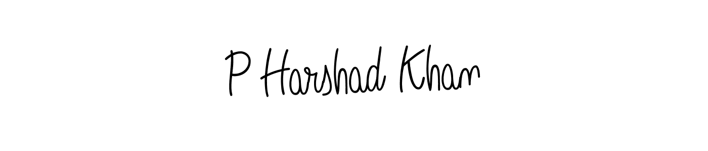 How to Draw P Harshad Khan signature style? Angelique-Rose-font-FFP is a latest design signature styles for name P Harshad Khan. P Harshad Khan signature style 5 images and pictures png