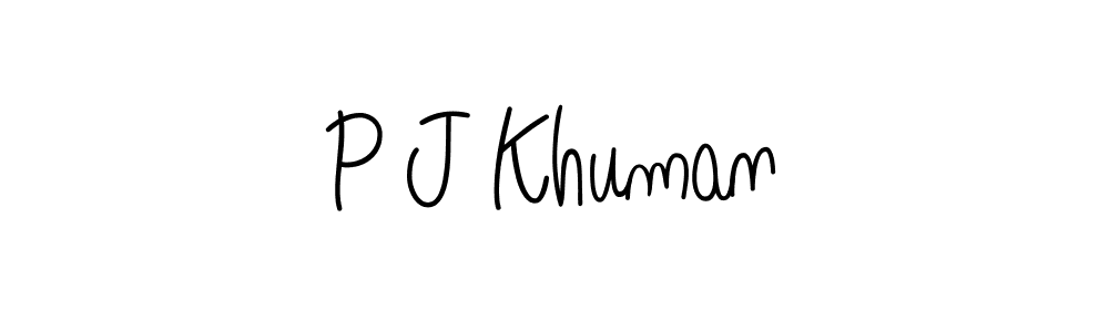 How to Draw P J Khuman signature style? Angelique-Rose-font-FFP is a latest design signature styles for name P J Khuman. P J Khuman signature style 5 images and pictures png