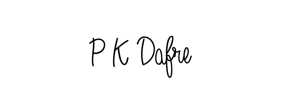 Make a beautiful signature design for name P K Dafre. With this signature (Angelique-Rose-font-FFP) style, you can create a handwritten signature for free. P K Dafre signature style 5 images and pictures png
