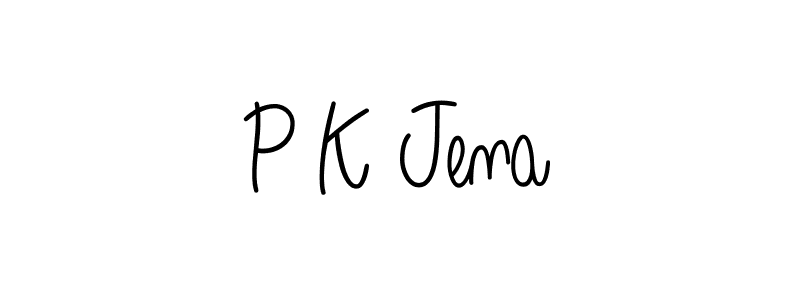 Design your own signature with our free online signature maker. With this signature software, you can create a handwritten (Angelique-Rose-font-FFP) signature for name P K Jena. P K Jena signature style 5 images and pictures png