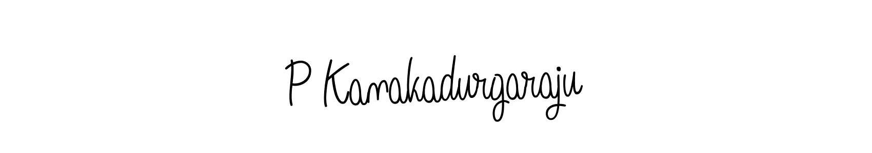 How to make P Kanakadurgaraju name signature. Use Angelique-Rose-font-FFP style for creating short signs online. This is the latest handwritten sign. P Kanakadurgaraju signature style 5 images and pictures png