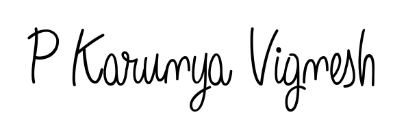 The Angelique-Rose-font-FFP font gives name P Karunya Vignesh a signature that looks effortless yet distinguished. Download high-res PNG instantly. P Karunya Vignesh signature style 5 images and pictures png