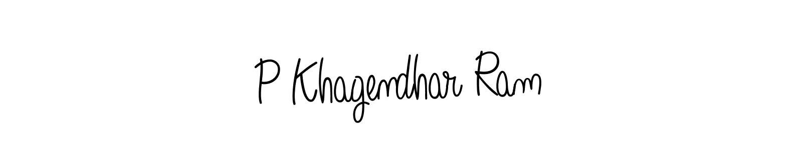Angelique-Rose-font-FFP is a professional signature style that is perfect for those who want to add a touch of class to their signature. It is also a great choice for those who want to make their signature more unique. Get P Khagendhar Ram name to fancy signature for free. P Khagendhar Ram signature style 5 images and pictures png
