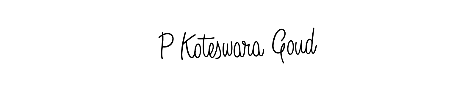 Angelique-Rose-font-FFP is a professional signature style that is perfect for those who want to add a touch of class to their signature. It is also a great choice for those who want to make their signature more unique. Get P Koteswara Goud name to fancy signature for free. P Koteswara Goud signature style 5 images and pictures png
