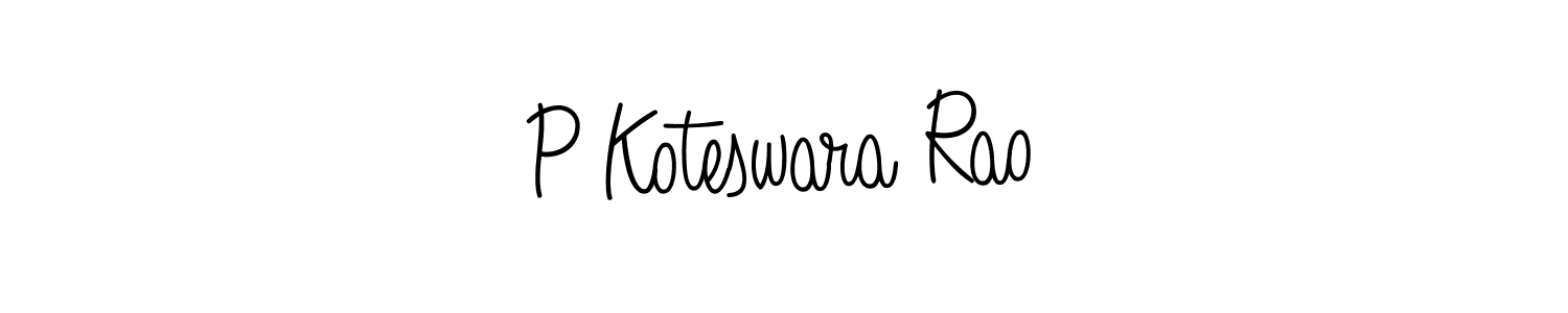 Make a beautiful signature design for name P Koteswara Rao. Use this online signature maker to create a handwritten signature for free. P Koteswara Rao signature style 5 images and pictures png