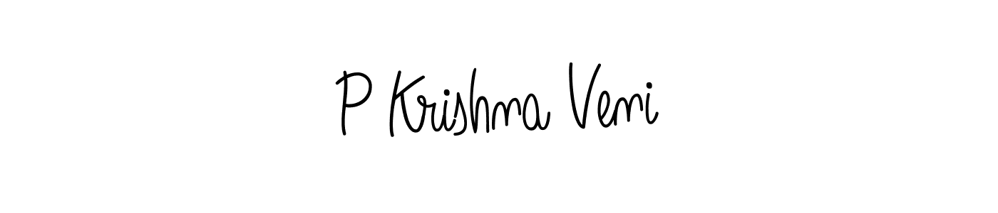 P Krishna Veni stylish signature style. Best Handwritten Sign (Angelique-Rose-font-FFP) for my name. Handwritten Signature Collection Ideas for my name P Krishna Veni. P Krishna Veni signature style 5 images and pictures png