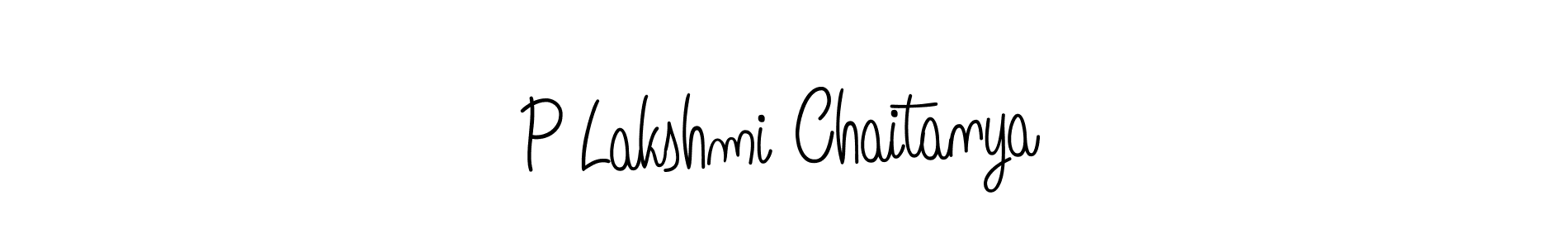 How to Draw P Lakshmi Chaitanya signature style? Angelique-Rose-font-FFP is a latest design signature styles for name P Lakshmi Chaitanya. P Lakshmi Chaitanya signature style 5 images and pictures png