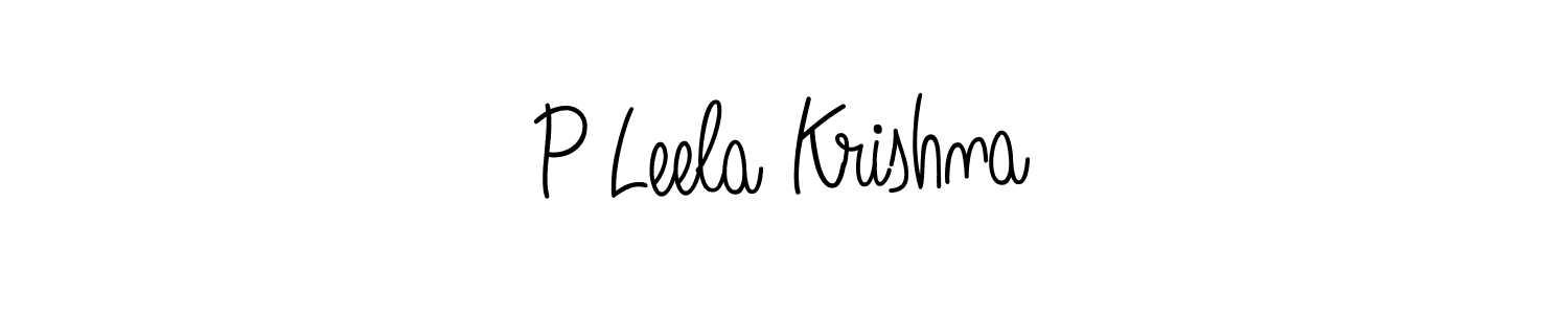 You should practise on your own different ways (Angelique-Rose-font-FFP) to write your name (P Leela Krishna) in signature. don't let someone else do it for you. P Leela Krishna signature style 5 images and pictures png