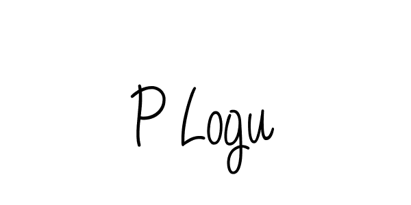 You should practise on your own different ways (Angelique-Rose-font-FFP) to write your name (P Logu) in signature. don't let someone else do it for you. P Logu signature style 5 images and pictures png
