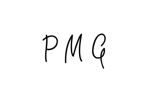 P M G stylish signature style. Best Handwritten Sign (Angelique-Rose-font-FFP) for my name. Handwritten Signature Collection Ideas for my name P M G. P M G signature style 5 images and pictures png