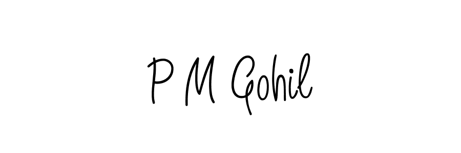 Make a beautiful signature design for name P M Gohil. Use this online signature maker to create a handwritten signature for free. P M Gohil signature style 5 images and pictures png