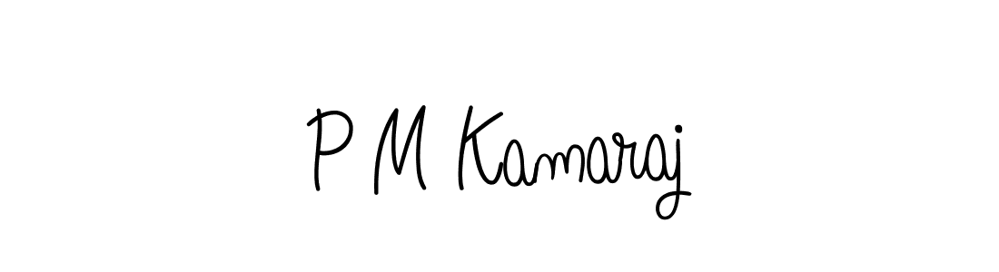 Make a beautiful signature design for name P M Kamaraj. With this signature (Angelique-Rose-font-FFP) style, you can create a handwritten signature for free. P M Kamaraj signature style 5 images and pictures png