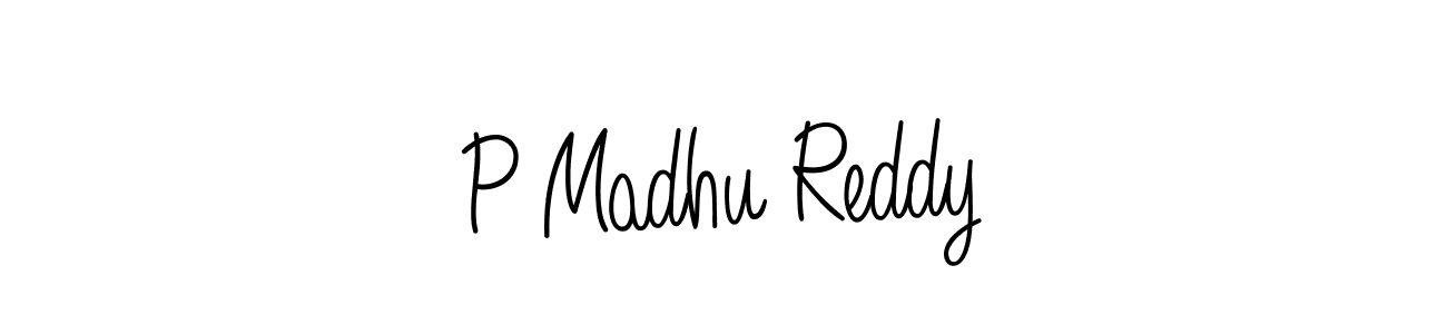 P Madhu Reddy stylish signature style. Best Handwritten Sign (Angelique-Rose-font-FFP) for my name. Handwritten Signature Collection Ideas for my name P Madhu Reddy. P Madhu Reddy signature style 5 images and pictures png