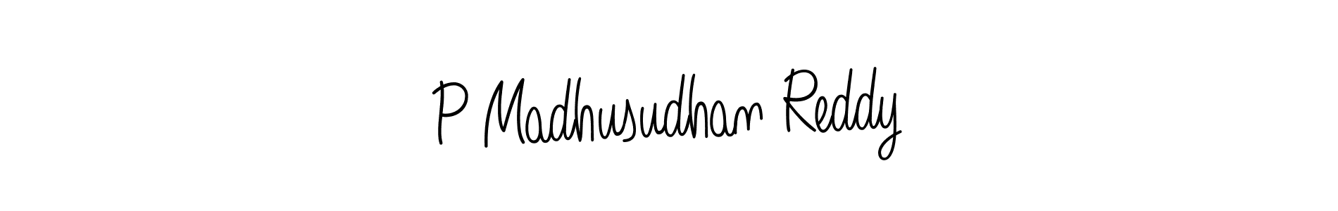 Make a beautiful signature design for name P Madhusudhan Reddy. Use this online signature maker to create a handwritten signature for free. P Madhusudhan Reddy signature style 5 images and pictures png
