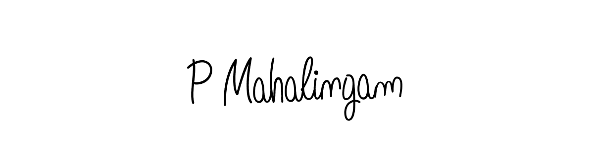 Create a beautiful signature design for name P Mahalingam. With this signature (Angelique-Rose-font-FFP) fonts, you can make a handwritten signature for free. P Mahalingam signature style 5 images and pictures png