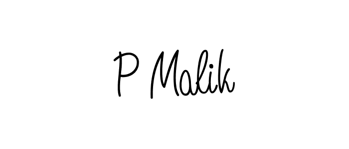 P Malik stylish signature style. Best Handwritten Sign (Angelique-Rose-font-FFP) for my name. Handwritten Signature Collection Ideas for my name P Malik. P Malik signature style 5 images and pictures png