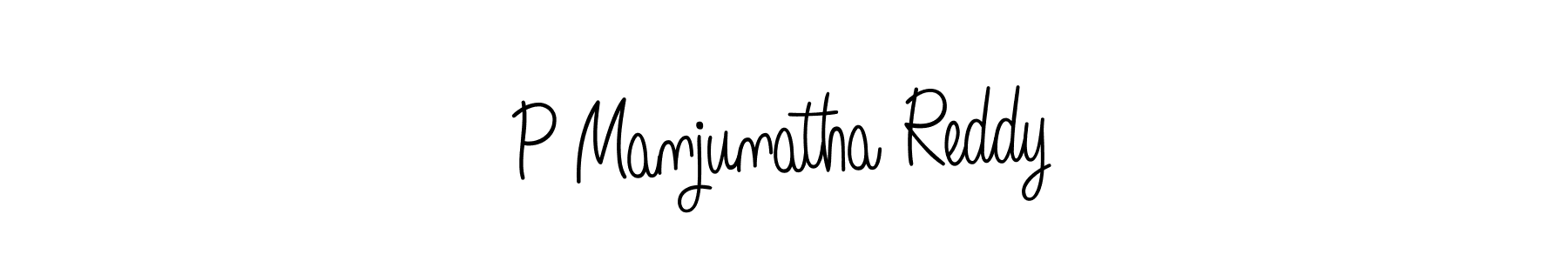 P Manjunatha Reddy stylish signature style. Best Handwritten Sign (Angelique-Rose-font-FFP) for my name. Handwritten Signature Collection Ideas for my name P Manjunatha Reddy. P Manjunatha Reddy signature style 5 images and pictures png