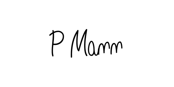 Design your own signature with our free online signature maker. With this signature software, you can create a handwritten (Angelique-Rose-font-FFP) signature for name P Mann. P Mann signature style 5 images and pictures png