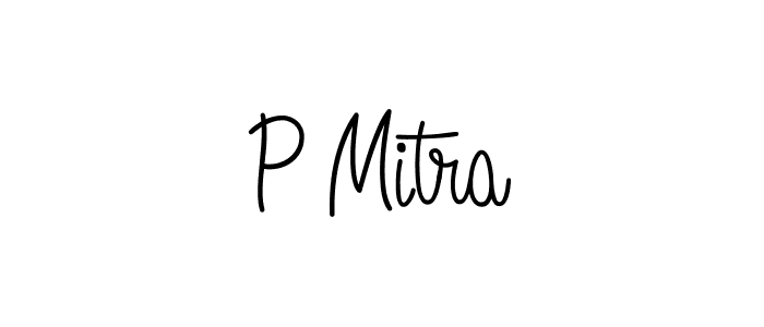 You should practise on your own different ways (Angelique-Rose-font-FFP) to write your name (P Mitra) in signature. don't let someone else do it for you. P Mitra signature style 5 images and pictures png