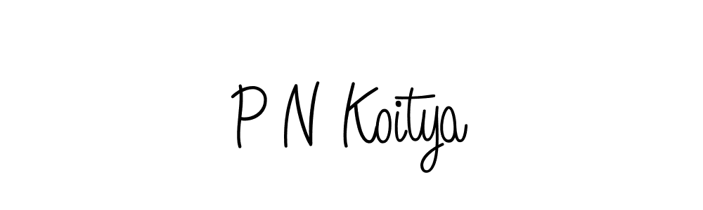if you are searching for the best signature style for your name P N Koitya. so please give up your signature search. here we have designed multiple signature styles  using Angelique-Rose-font-FFP. P N Koitya signature style 5 images and pictures png