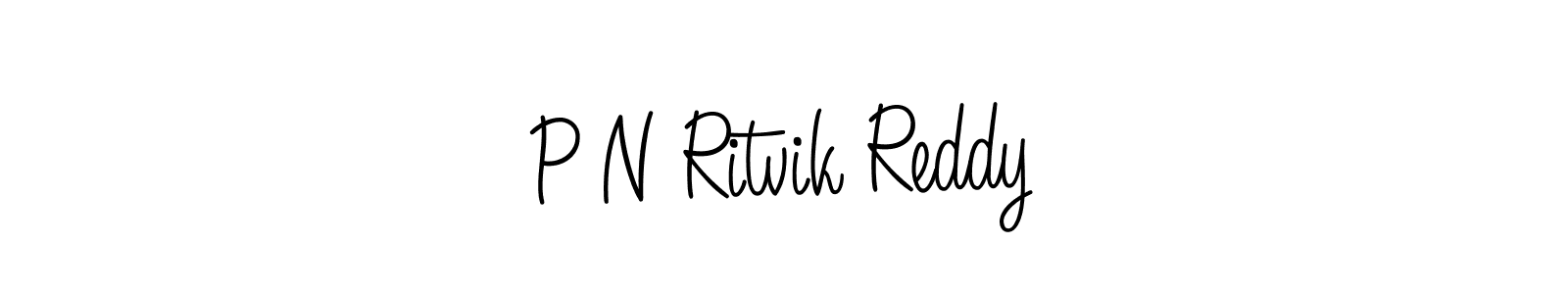 Make a beautiful signature design for name P N Ritvik Reddy. With this signature (Angelique-Rose-font-FFP) style, you can create a handwritten signature for free. P N Ritvik Reddy signature style 5 images and pictures png