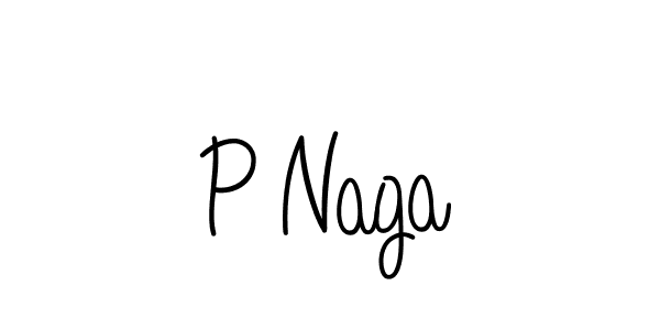 The best way (Angelique-Rose-font-FFP) to make a short signature is to pick only two or three words in your name. The name P Naga include a total of six letters. For converting this name. P Naga signature style 5 images and pictures png