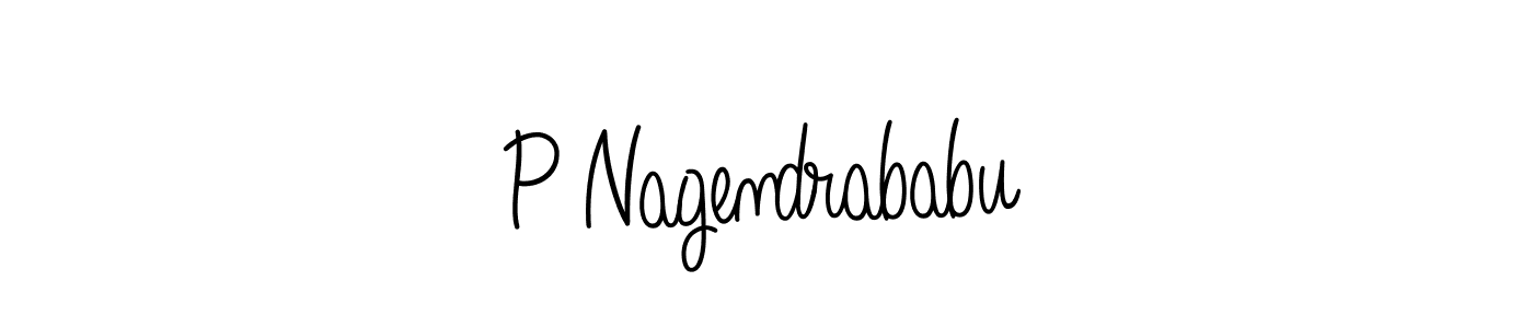 Use a signature maker to create a handwritten signature online. With this signature software, you can design (Angelique-Rose-font-FFP) your own signature for name P Nagendrababu. P Nagendrababu signature style 5 images and pictures png