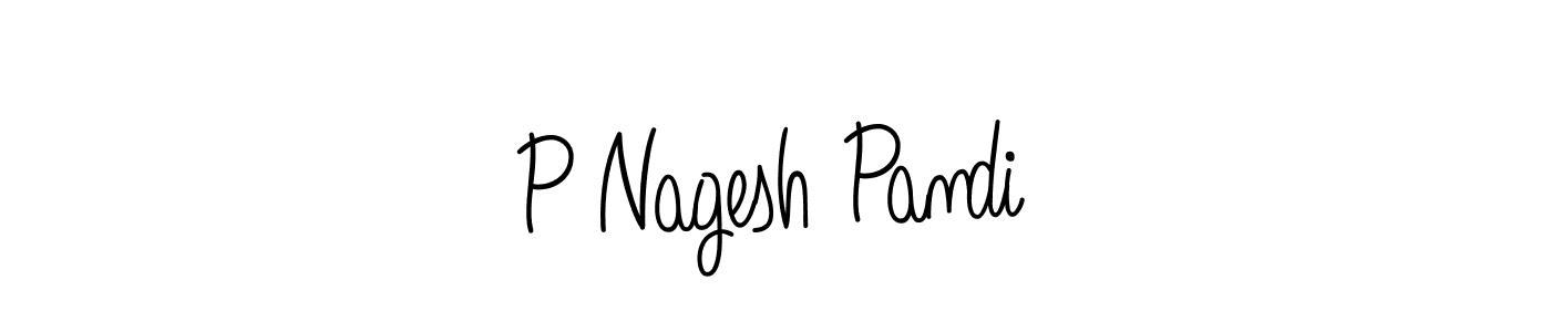 Design your own signature with our free online signature maker. With this signature software, you can create a handwritten (Angelique-Rose-font-FFP) signature for name P Nagesh Pandi. P Nagesh Pandi signature style 5 images and pictures png