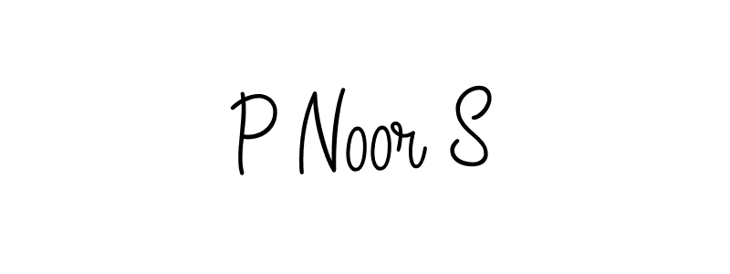 Also we have P Noor S name is the best signature style. Create professional handwritten signature collection using Angelique-Rose-font-FFP autograph style. P Noor S signature style 5 images and pictures png