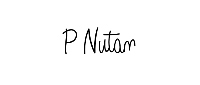 Also we have P Nutan name is the best signature style. Create professional handwritten signature collection using Angelique-Rose-font-FFP autograph style. P Nutan signature style 5 images and pictures png