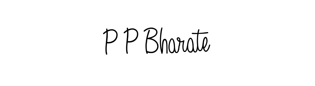 Make a beautiful signature design for name P P Bharate. Use this online signature maker to create a handwritten signature for free. P P Bharate signature style 5 images and pictures png