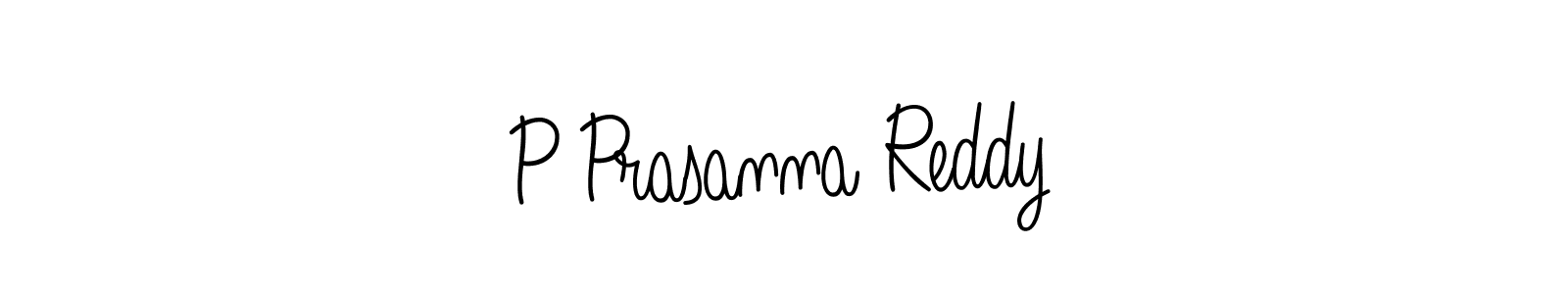 Use a signature maker to create a handwritten signature online. With this signature software, you can design (Angelique-Rose-font-FFP) your own signature for name P Prasanna Reddy. P Prasanna Reddy signature style 5 images and pictures png