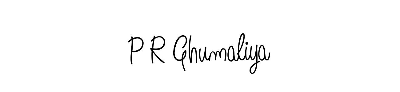 Make a beautiful signature design for name P R Ghumaliya. Use this online signature maker to create a handwritten signature for free. P R Ghumaliya signature style 5 images and pictures png