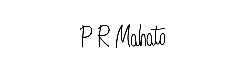 You should practise on your own different ways (Angelique-Rose-font-FFP) to write your name (P R Mahato) in signature. don't let someone else do it for you. P R Mahato signature style 5 images and pictures png