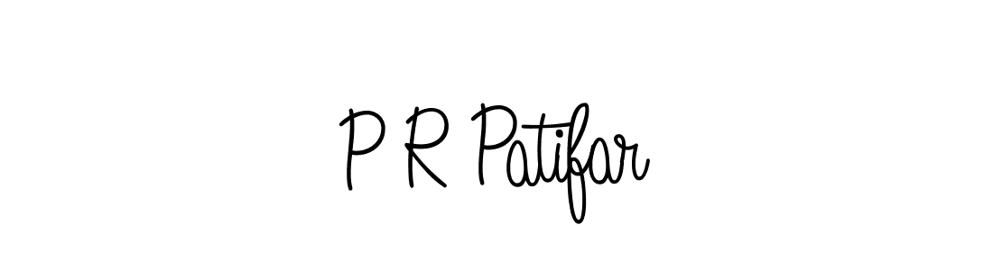 P R Patifar stylish signature style. Best Handwritten Sign (Angelique-Rose-font-FFP) for my name. Handwritten Signature Collection Ideas for my name P R Patifar. P R Patifar signature style 5 images and pictures png