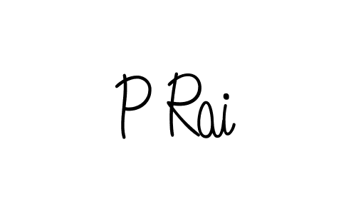 Create a beautiful signature design for name P Rai. With this signature (Angelique-Rose-font-FFP) fonts, you can make a handwritten signature for free. P Rai signature style 5 images and pictures png