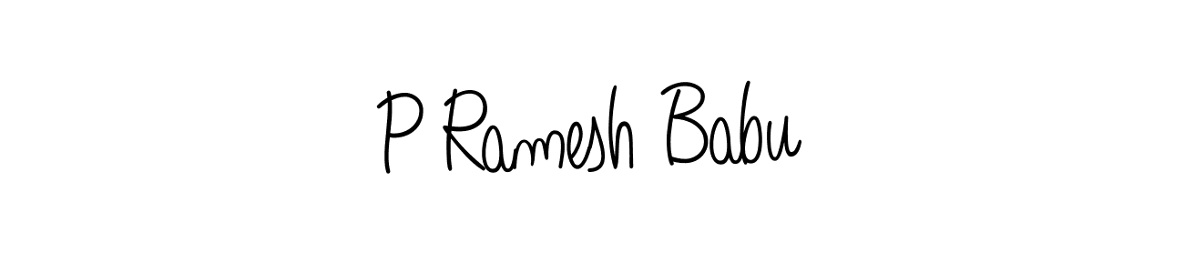 Best and Professional Signature Style for P Ramesh Babu. Angelique-Rose-font-FFP Best Signature Style Collection. P Ramesh Babu signature style 5 images and pictures png