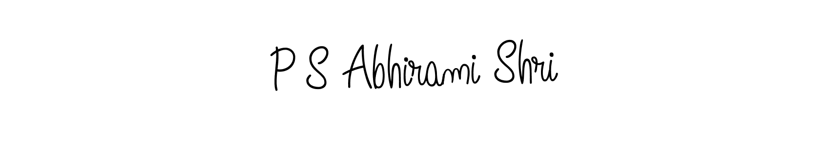 Make a beautiful signature design for name P S Abhirami Shri. Use this online signature maker to create a handwritten signature for free. P S Abhirami Shri signature style 5 images and pictures png
