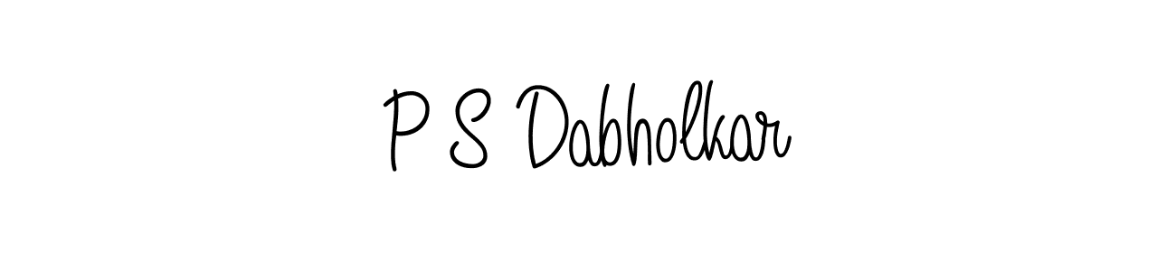 Make a short P S Dabholkar signature style. Manage your documents anywhere anytime using Angelique-Rose-font-FFP. Create and add eSignatures, submit forms, share and send files easily. P S Dabholkar signature style 5 images and pictures png
