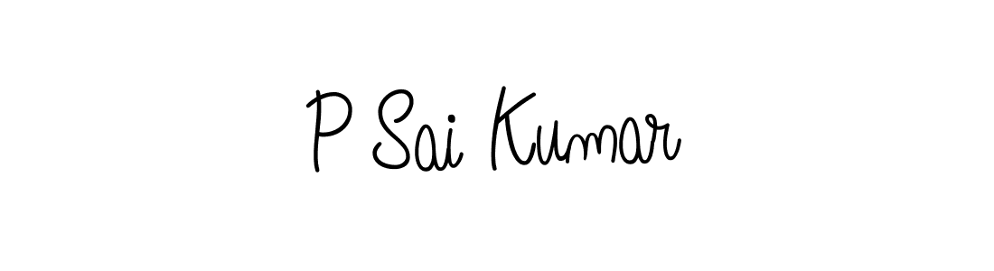 Use a signature maker to create a handwritten signature online. With this signature software, you can design (Angelique-Rose-font-FFP) your own signature for name P Sai Kumar. P Sai Kumar signature style 5 images and pictures png