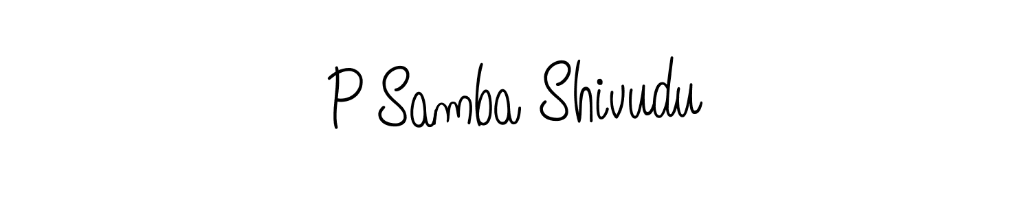 if you are searching for the best signature style for your name P Samba Shivudu. so please give up your signature search. here we have designed multiple signature styles  using Angelique-Rose-font-FFP. P Samba Shivudu signature style 5 images and pictures png
