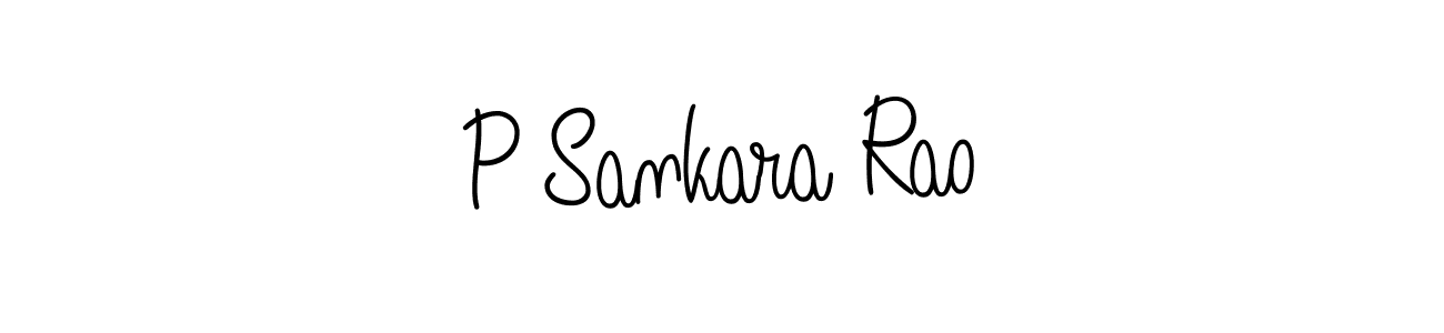 Create a beautiful signature design for name P Sankara Rao. With this signature (Angelique-Rose-font-FFP) fonts, you can make a handwritten signature for free. P Sankara Rao signature style 5 images and pictures png