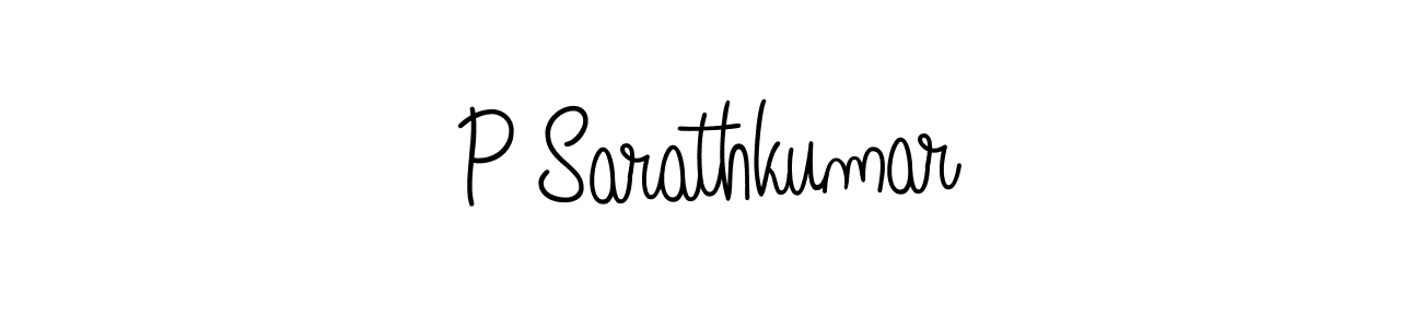 The best way (Angelique-Rose-font-FFP) to make a short signature is to pick only two or three words in your name. The name P Sarathkumar include a total of six letters. For converting this name. P Sarathkumar signature style 5 images and pictures png