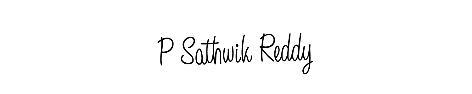 Make a beautiful signature design for name P Sathwik Reddy. Use this online signature maker to create a handwritten signature for free. P Sathwik Reddy signature style 5 images and pictures png