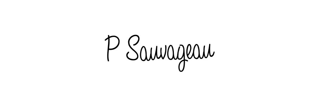 Best and Professional Signature Style for P Sauvageau. Angelique-Rose-font-FFP Best Signature Style Collection. P Sauvageau signature style 5 images and pictures png