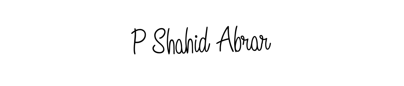 Also You can easily find your signature by using the search form. We will create P Shahid Abrar name handwritten signature images for you free of cost using Angelique-Rose-font-FFP sign style. P Shahid Abrar signature style 5 images and pictures png