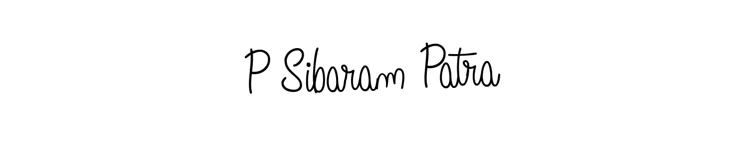 How to make P Sibaram Patra name signature. Use Angelique-Rose-font-FFP style for creating short signs online. This is the latest handwritten sign. P Sibaram Patra signature style 5 images and pictures png
